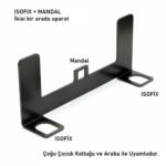 Isofix Çocuk Oto Koltuğu Aparatı Çoğu Araca Uygun - Görsel 3