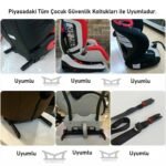 Isofix Çocuk Oto Koltuğu Aparatı Çoğu Araca Uygun - Görsel 9